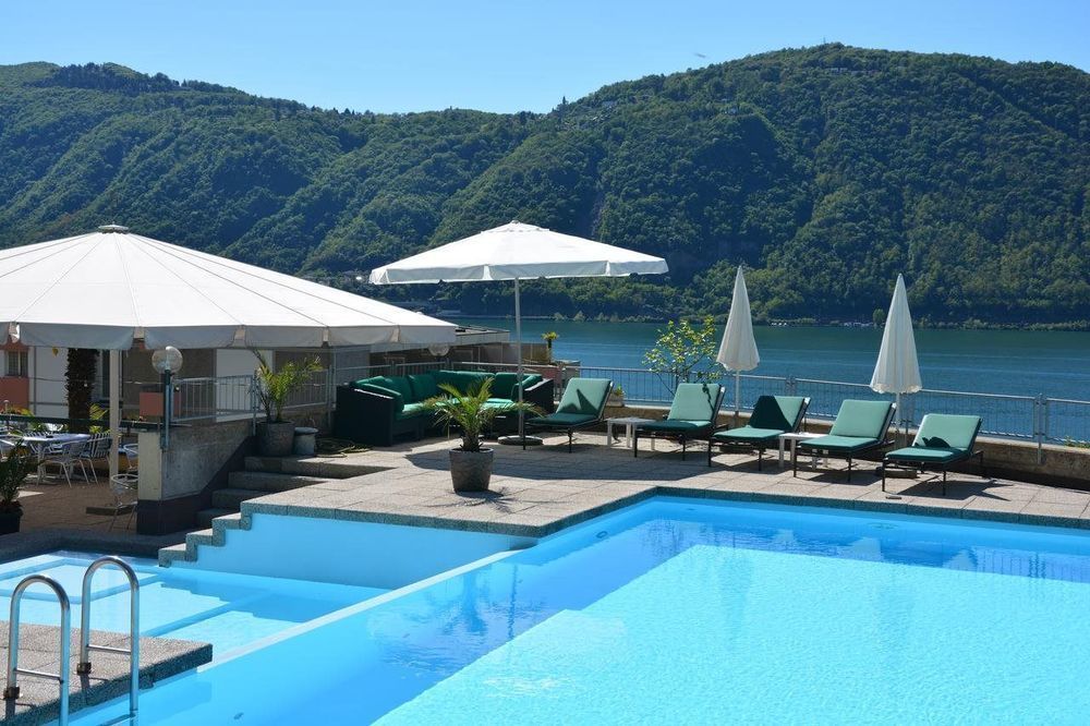 Hotel Campione Bissone Bagian luar foto